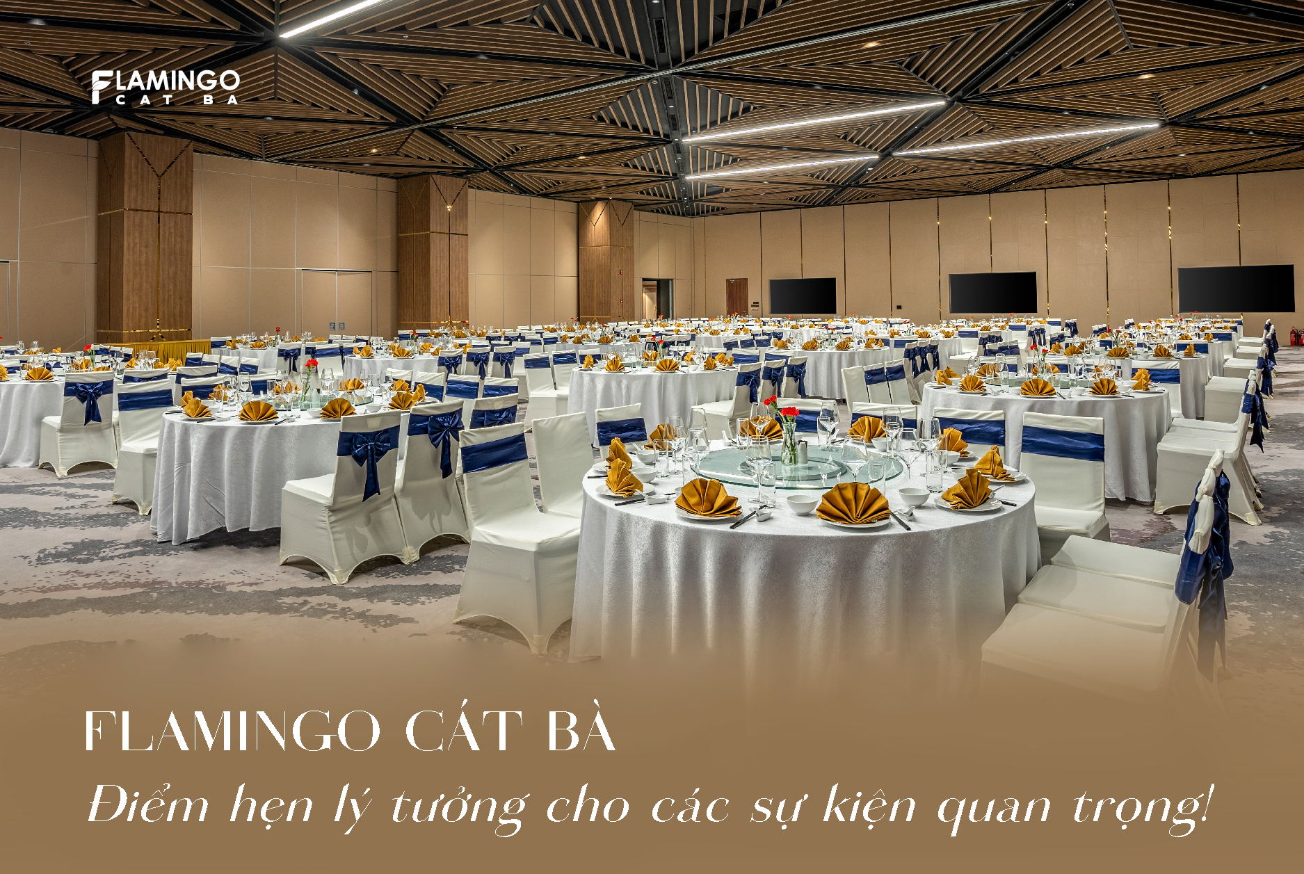 Phòng tiệc tại Flamingo Cát Bà