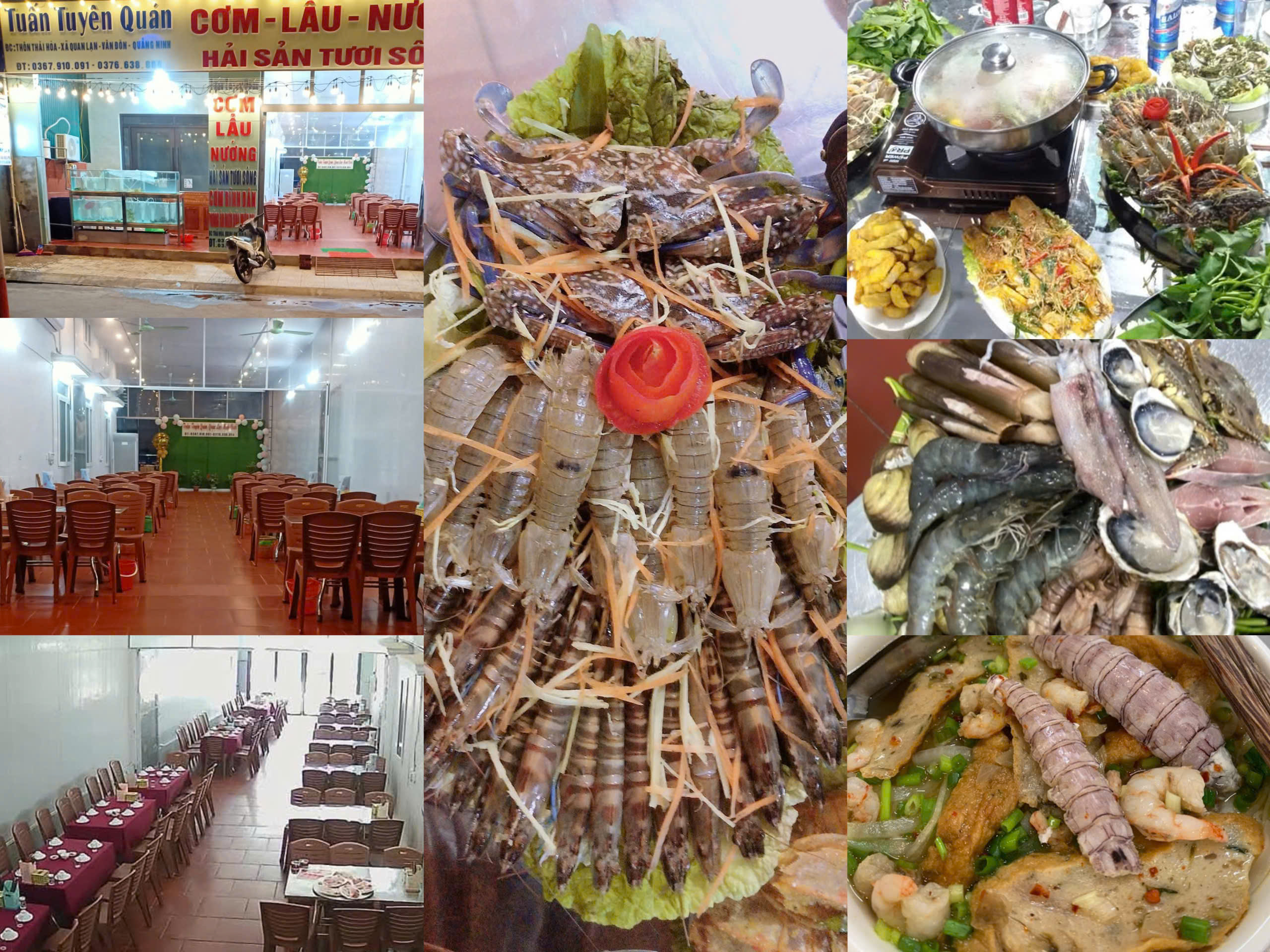 Quán hải sản ngon trên đảo Quan Lạn
