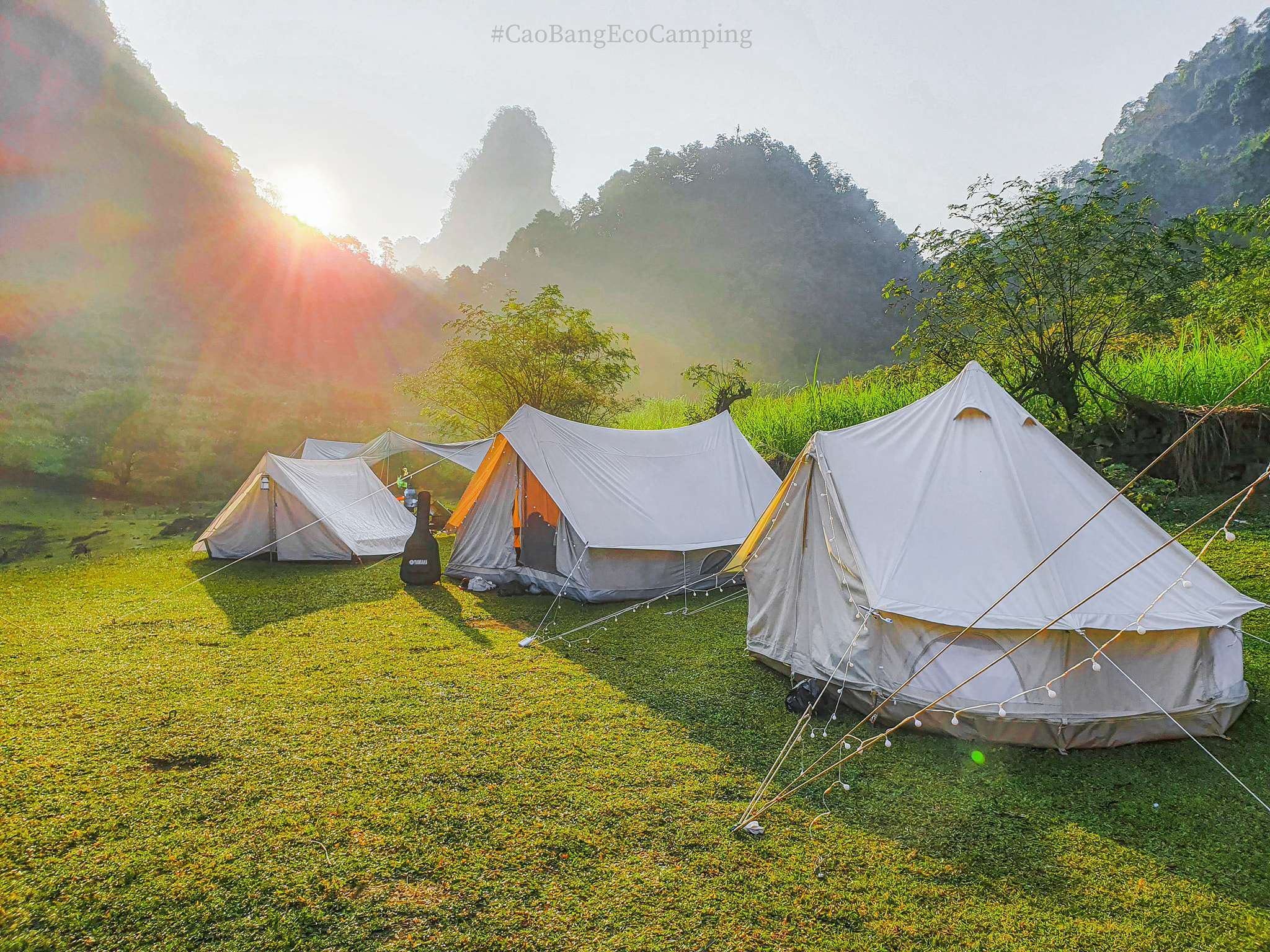 Camping khu vực Núi Mắt Thần Cao Bằng