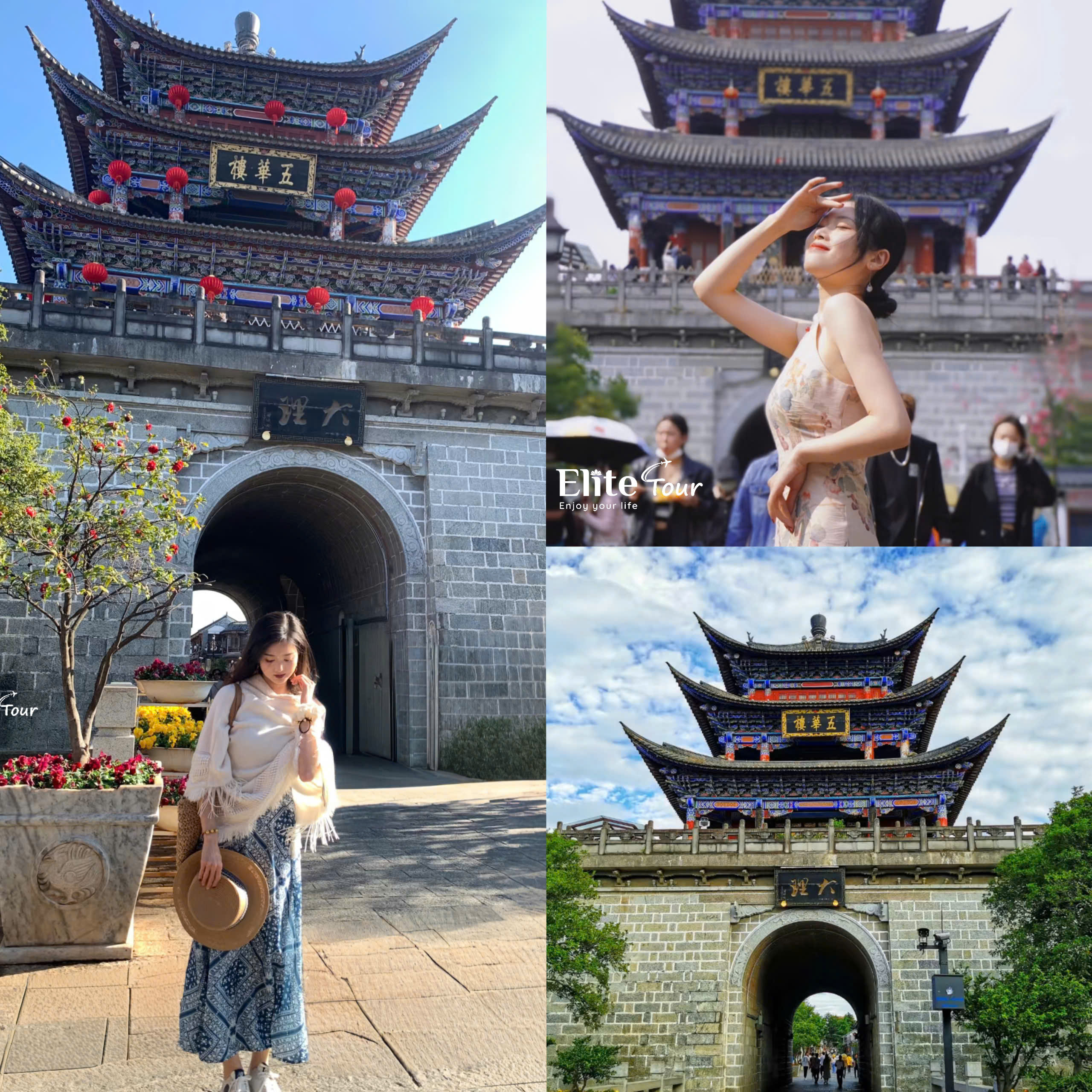 Góc chụp hình đẹp ở Thành cổ Đại Lý