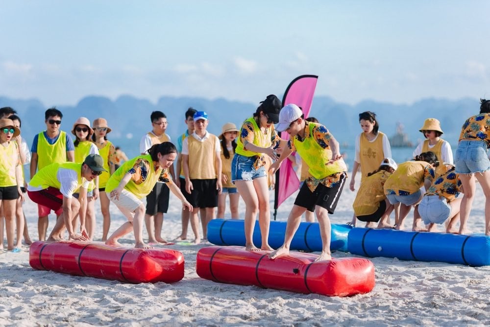 teambuilding ở quảng bình biển Nhật Lệ