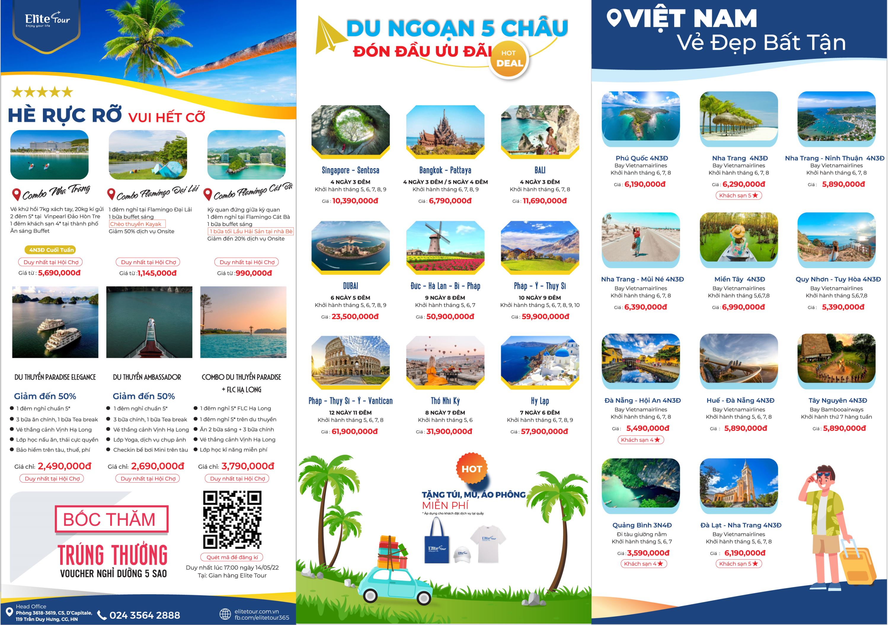 Công ty du lịch Elite Tour: Combo, voucher nghỉ dưỡng, tour du lịch ưu đãi 01