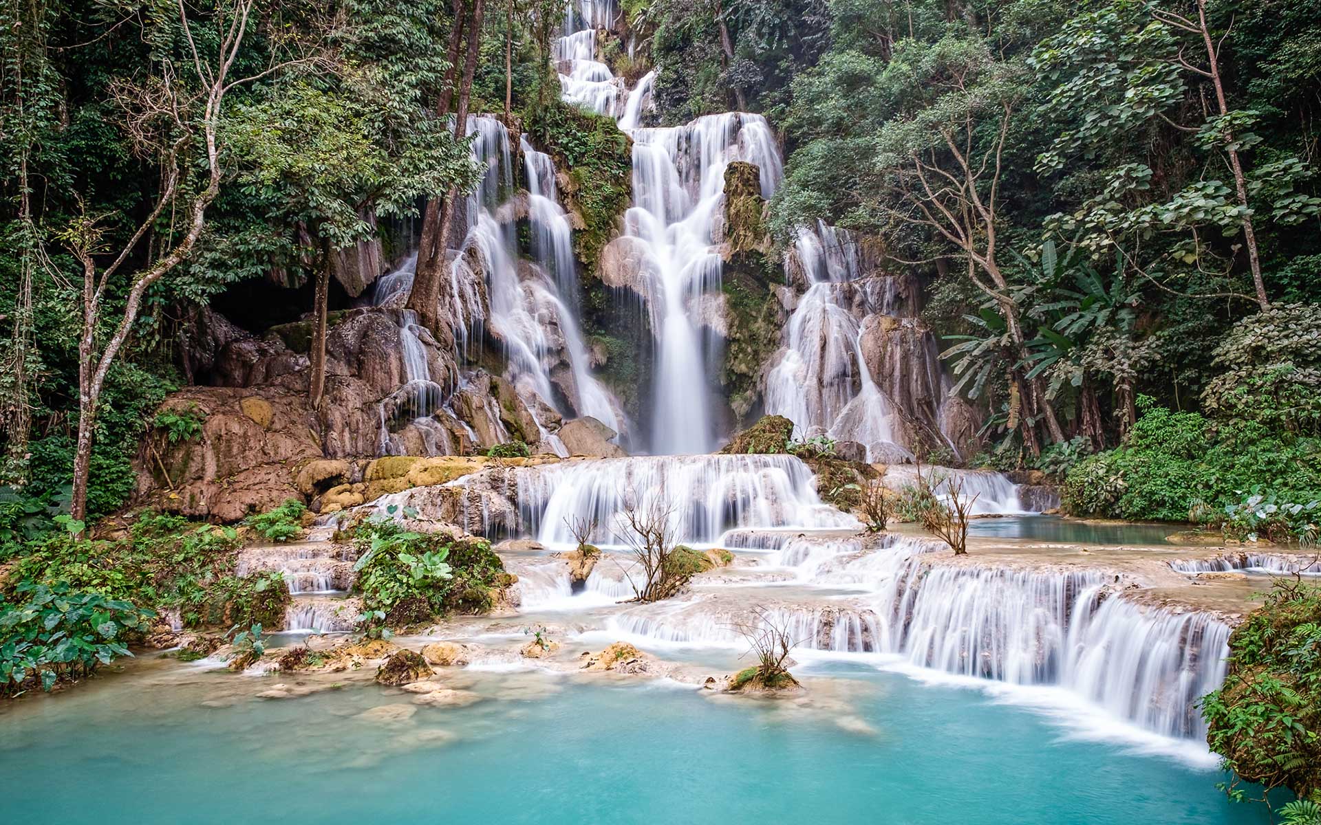 Thác Kuang Si, Lào