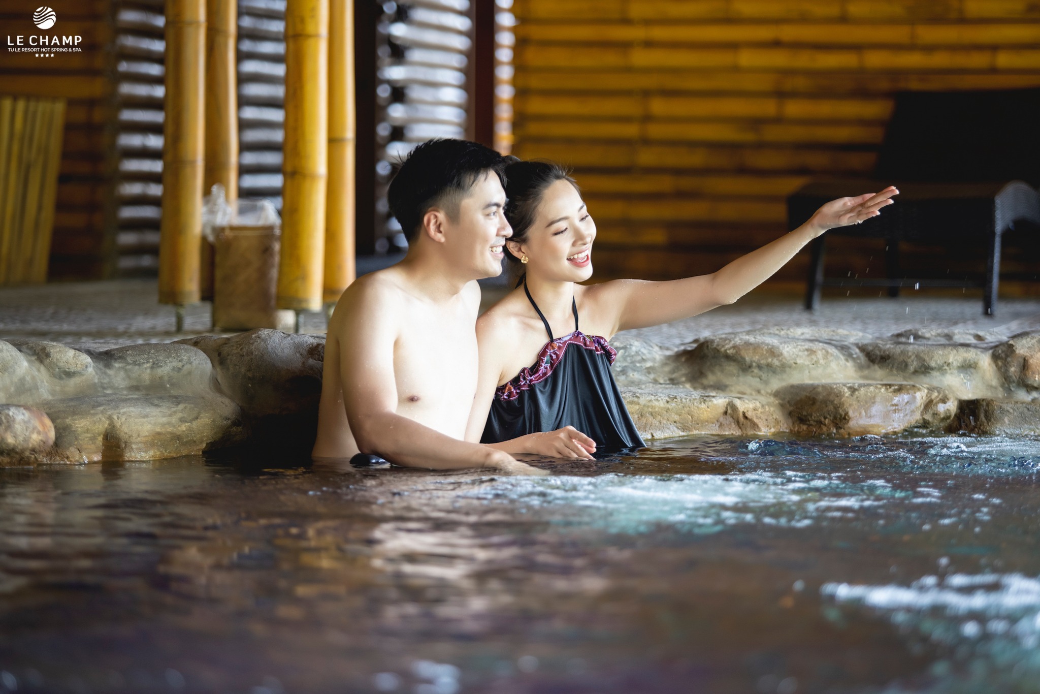 Tắm khoáng Le Champ Tú Lệ Resort