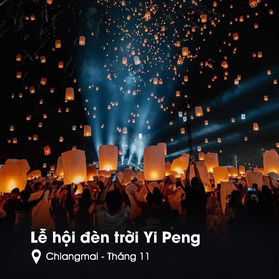 Lễ hội đèn trời Chiang Mai - Yi Peng