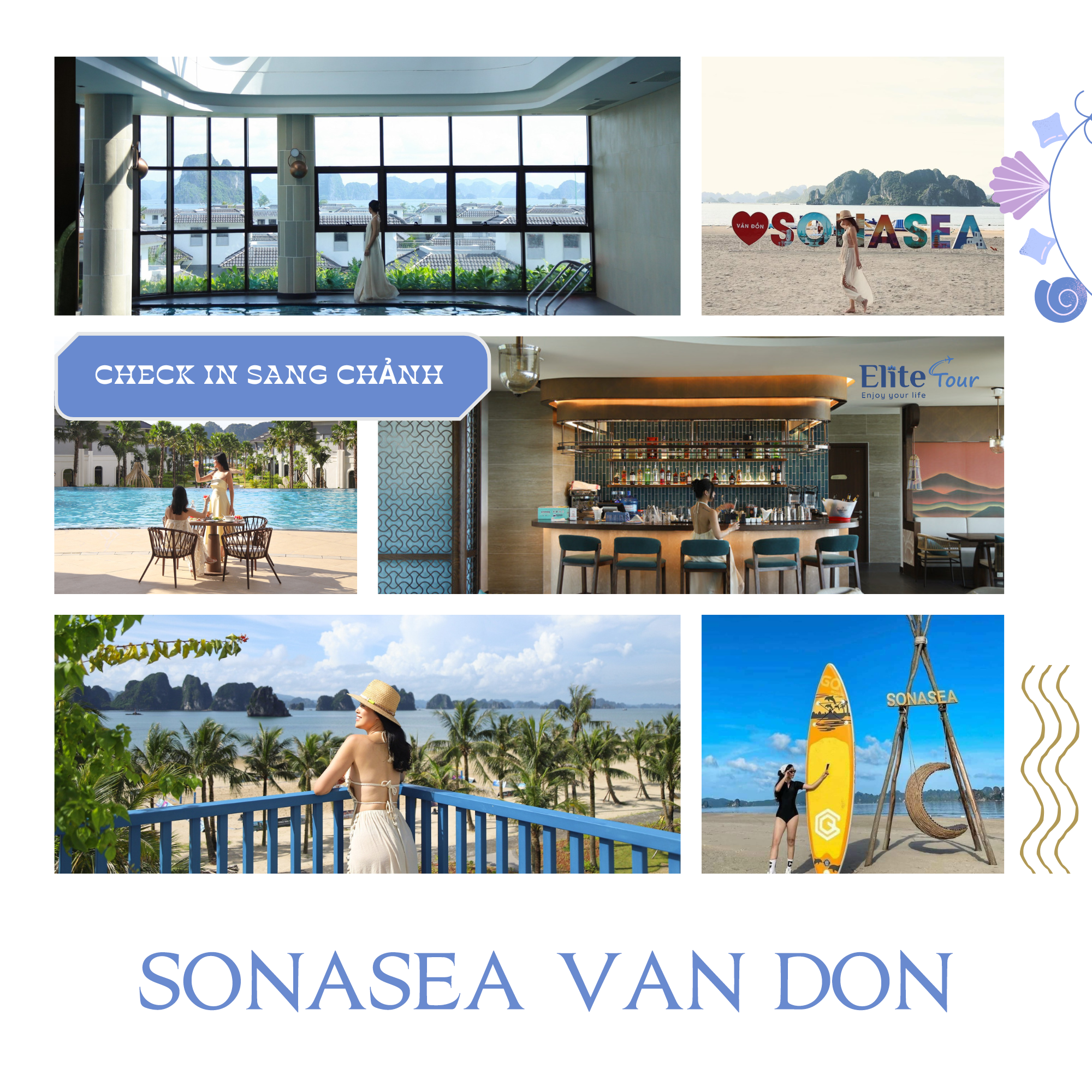 Góc chụp hình đẹp ở Wyndham Garden Sonasea Vân Đồn